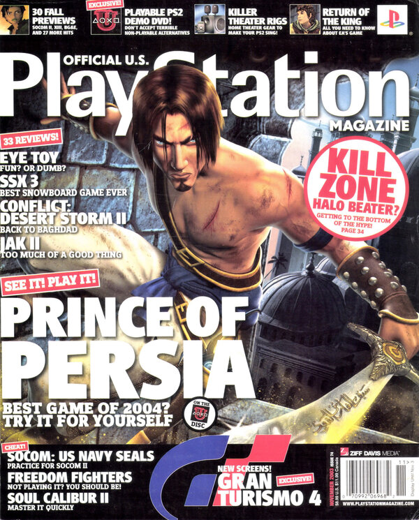 Official U.S. PlayStation Magazine Issue 074 (November 2003) cover